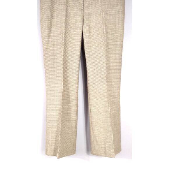 Talbots Signature Flare light brown check wool trouser pant size 10 - Picture 9 of 13